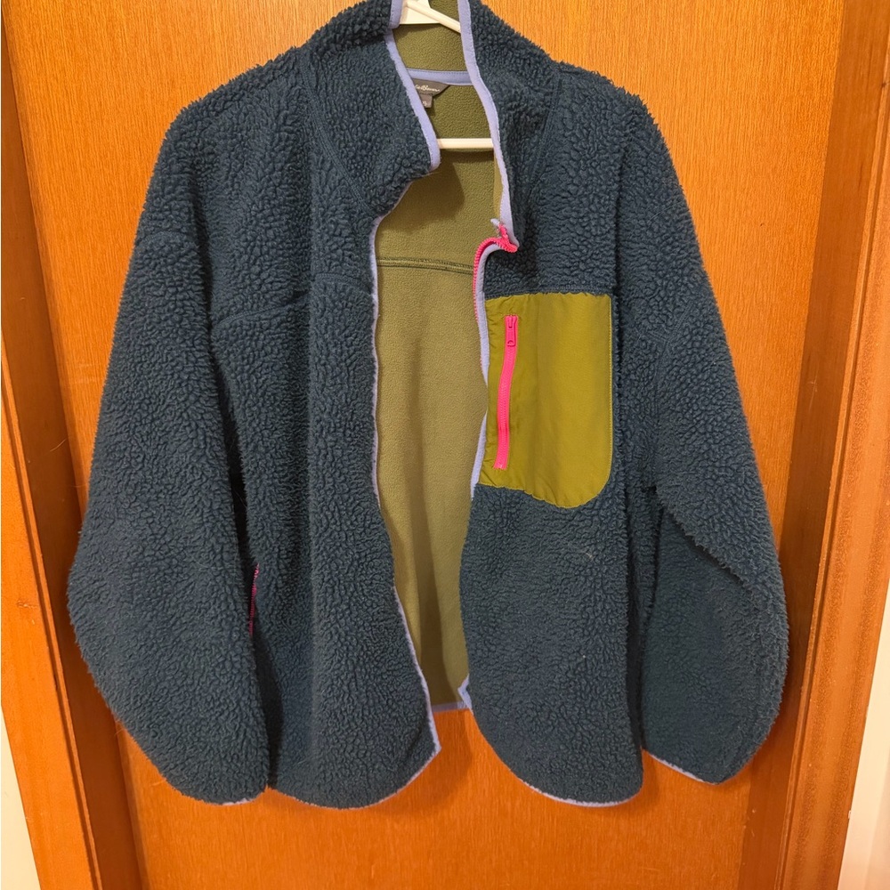 Eddie Bauer Chilali Faux shearling Fleece Jacket